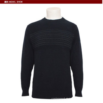 Herren Yak Strick Rundhals Langarm Pullover Pullover für den Herbst